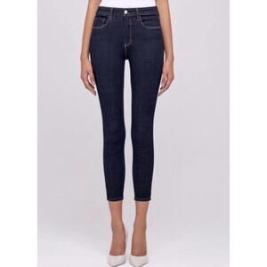 L'AGENCE NWOT Women’s Margot High Rise Skinny In Midnight Wash-Size 25
